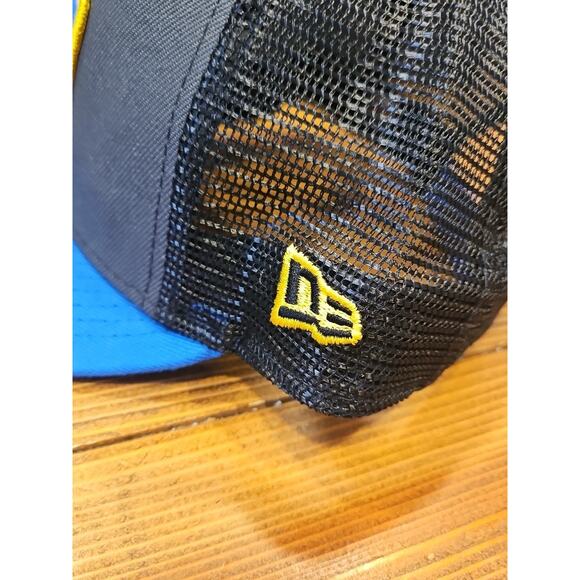 New Era Los Angeles Rams NFL Mesh Trucker 9Fifty Snapback Hat - Picture 8 of 11